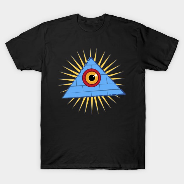 Pyramid Eye T-Shirt by synaptyx